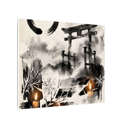 Candlelight Torii Gate Canvas Art - Zen Datsuzoku