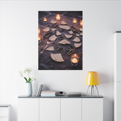 Winter Broken Pottery Broken Beauty Canvas Art | Beautiful Decor