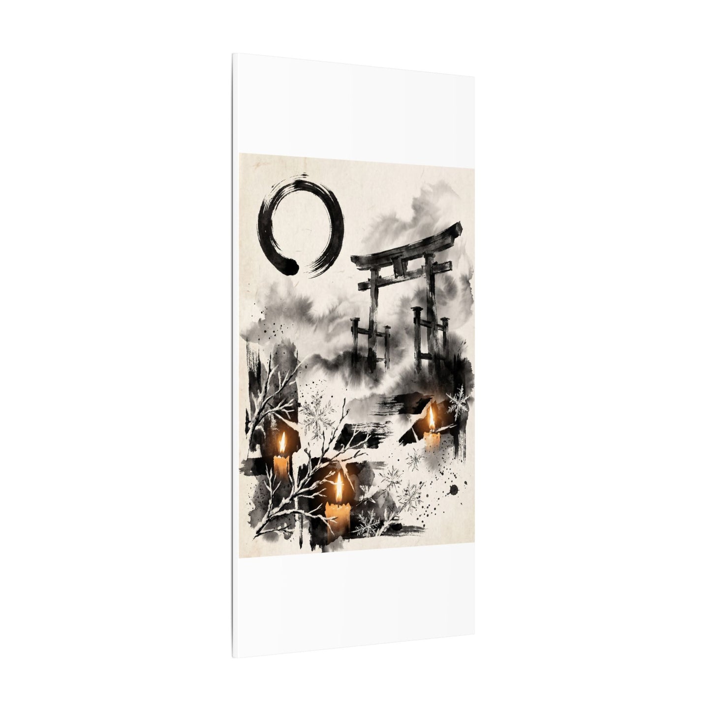 Candlelight Torii Gate Canvas Art - Zen Datsuzoku