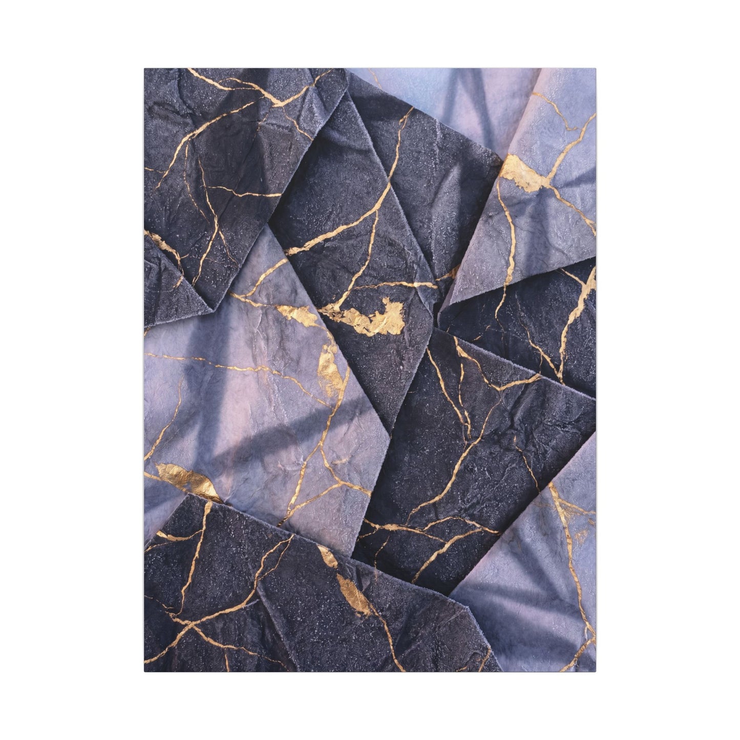 Seijaku Paper Fold Canvas Art - Kintsugi Gold Vein