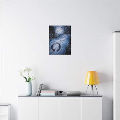 Moonlight Silk Drape Canvas Art - Zen Datsuzoku