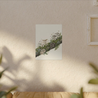 Dappled Wild Mushrooms Canvas Art - Japandi Ma