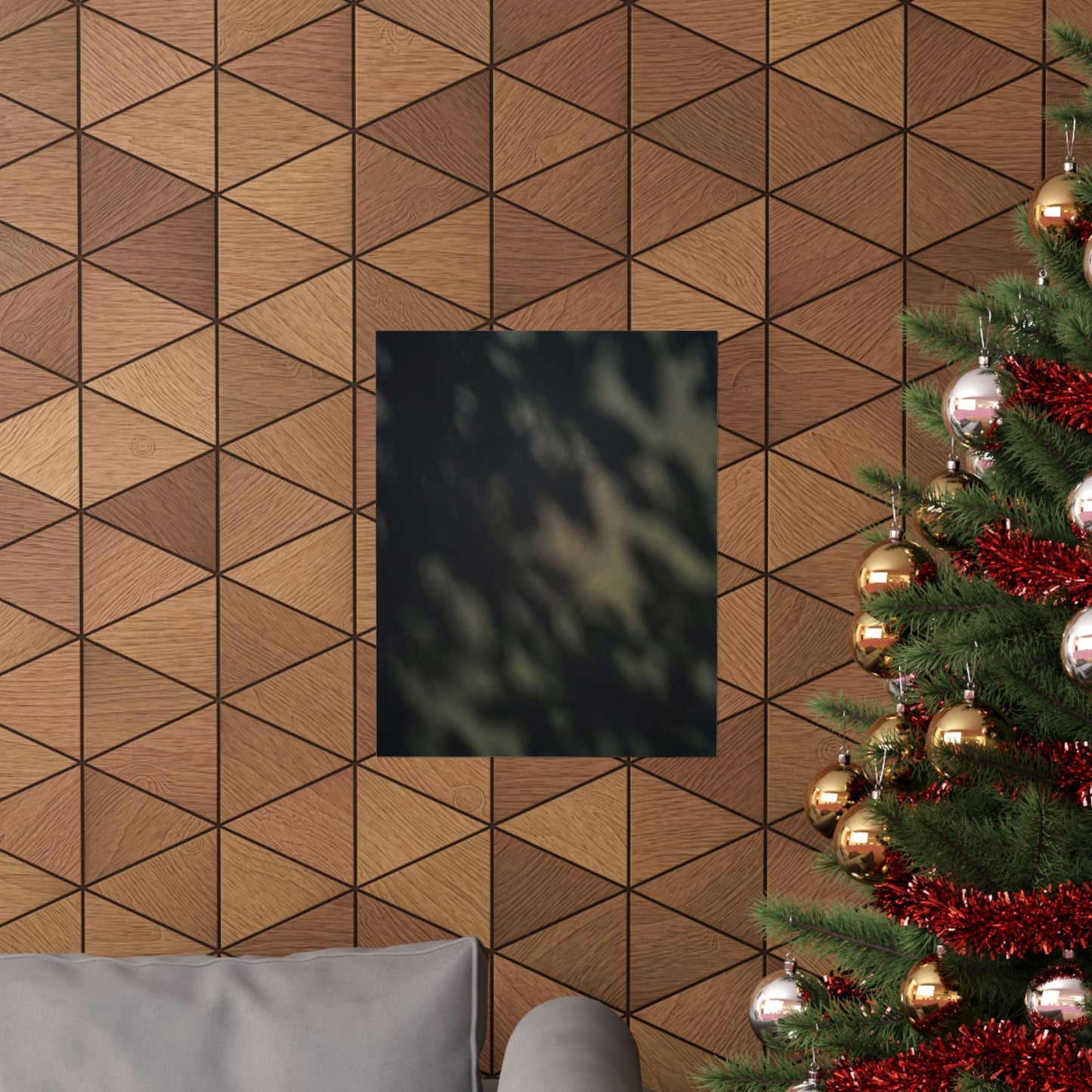 Dappled Shadow Play Wall Art Print - Dark Japandi Ma