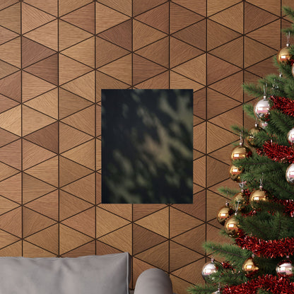 Dappled Shadow Play Wall Art Print - Dark Japandi Ma