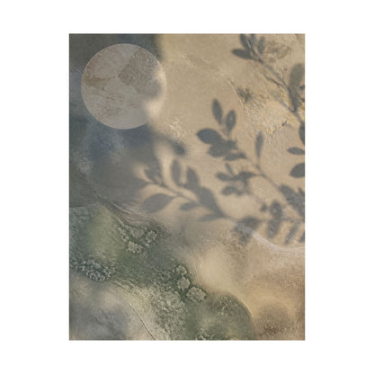Winter Shadow Play Texture Wall Art Print | Cozy Decor