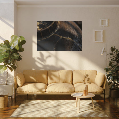 Kintsugi Rust Patina in Golden Hour | Broken Beauty Canvas Art