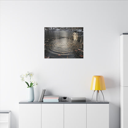 Water Ripple Broken Beauty Canvas Art | Artful Kintsugi Art