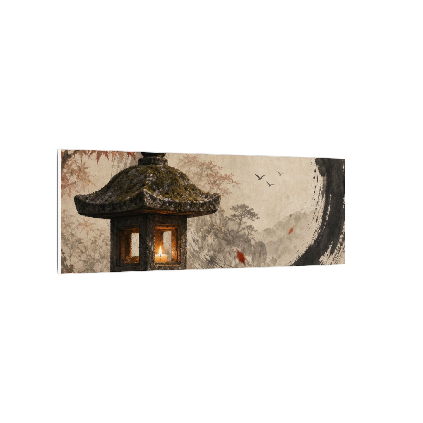Ma Stone Lantern Canvas Art - Zen Enso