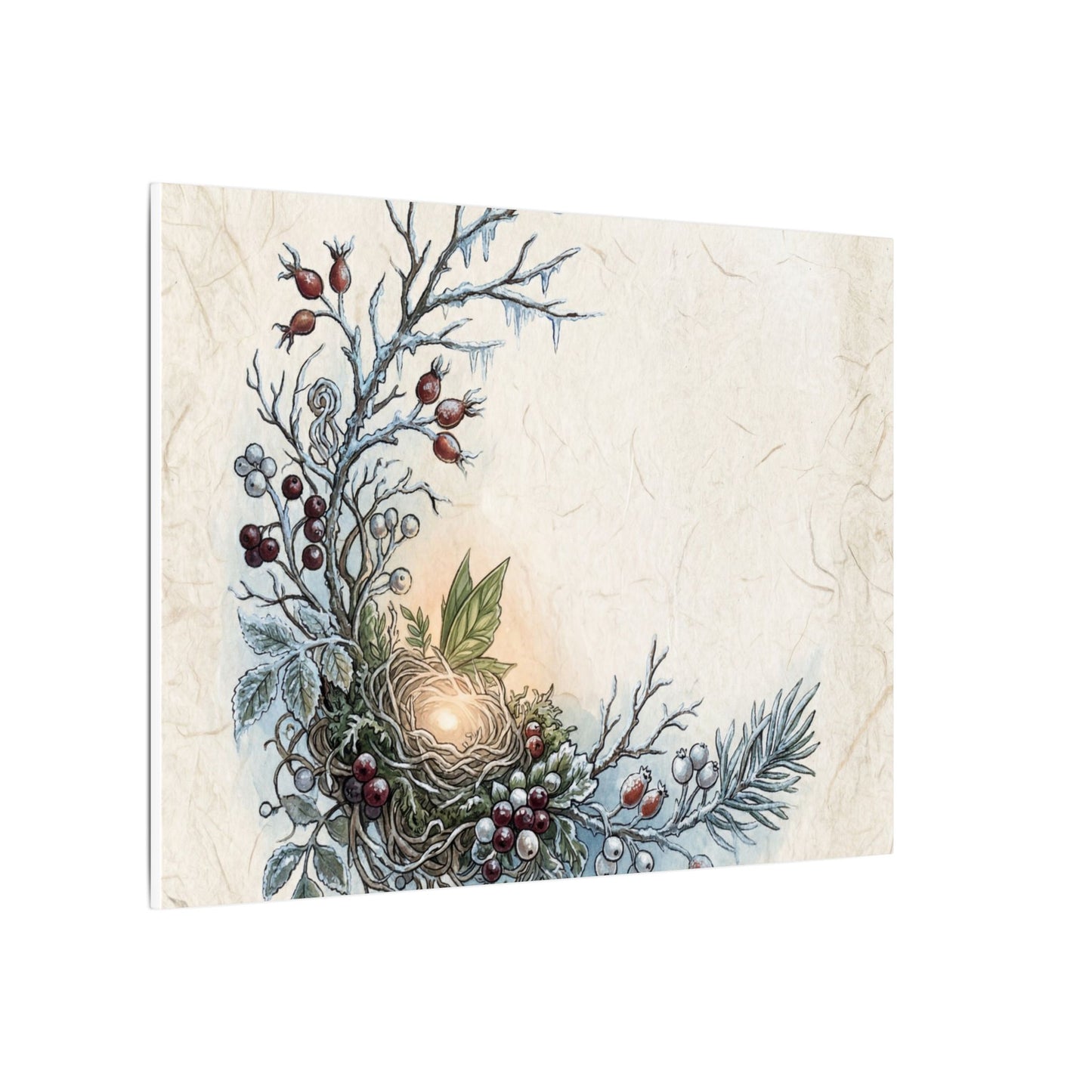 Winter Shoji Screen Forest Whimsy Canvas Art | Enchanting Decor