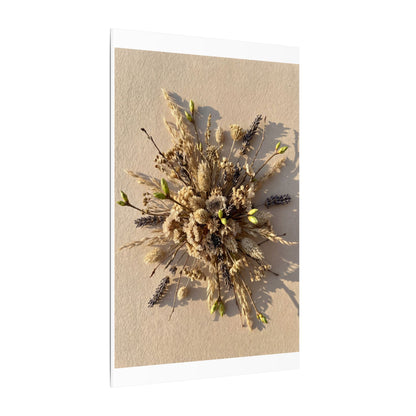 Dried Flowers Spring Canvas Art | Japandi Earthy Design