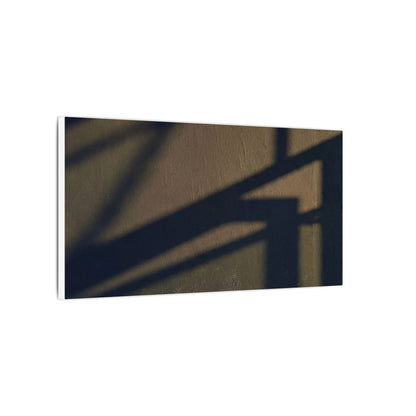 Sophisticated Shadow Play Canvas Art - Moody Minimal Dark Japandi