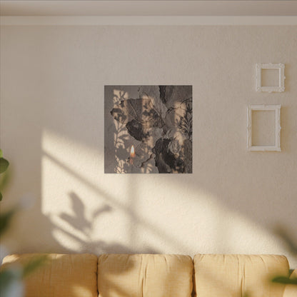 Shadow Play Summer Canvas Art | Japandi Elegant Design