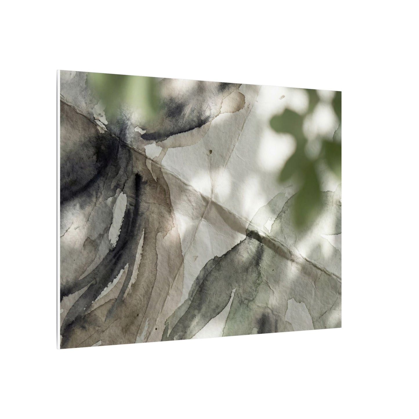 Spring Paper Fold Watercolor Canvas Art | Warm Decor