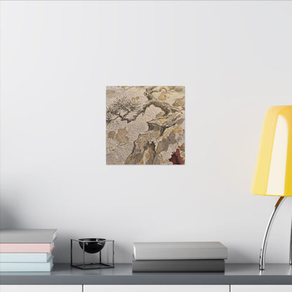 Pine Tree Canvas Art | Winter Japandi Japanese Pattern Art
