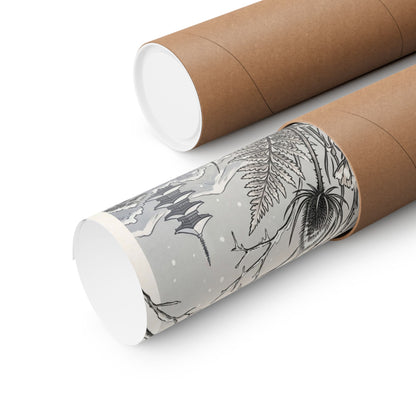 Zen Dried Flowers in Dawn | Ukiyo E Inspired Wall Art Print