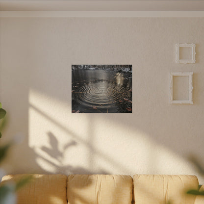 Water Ripple Broken Beauty Canvas Art | Artful Kintsugi Art