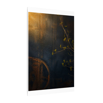 Spring Rust Patina Dark Texture Canvas Art | Moody Decor