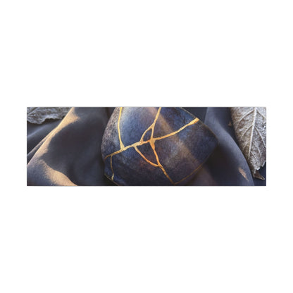 Winter Silk Drape Gold Repair Canvas Art | Artful Decor