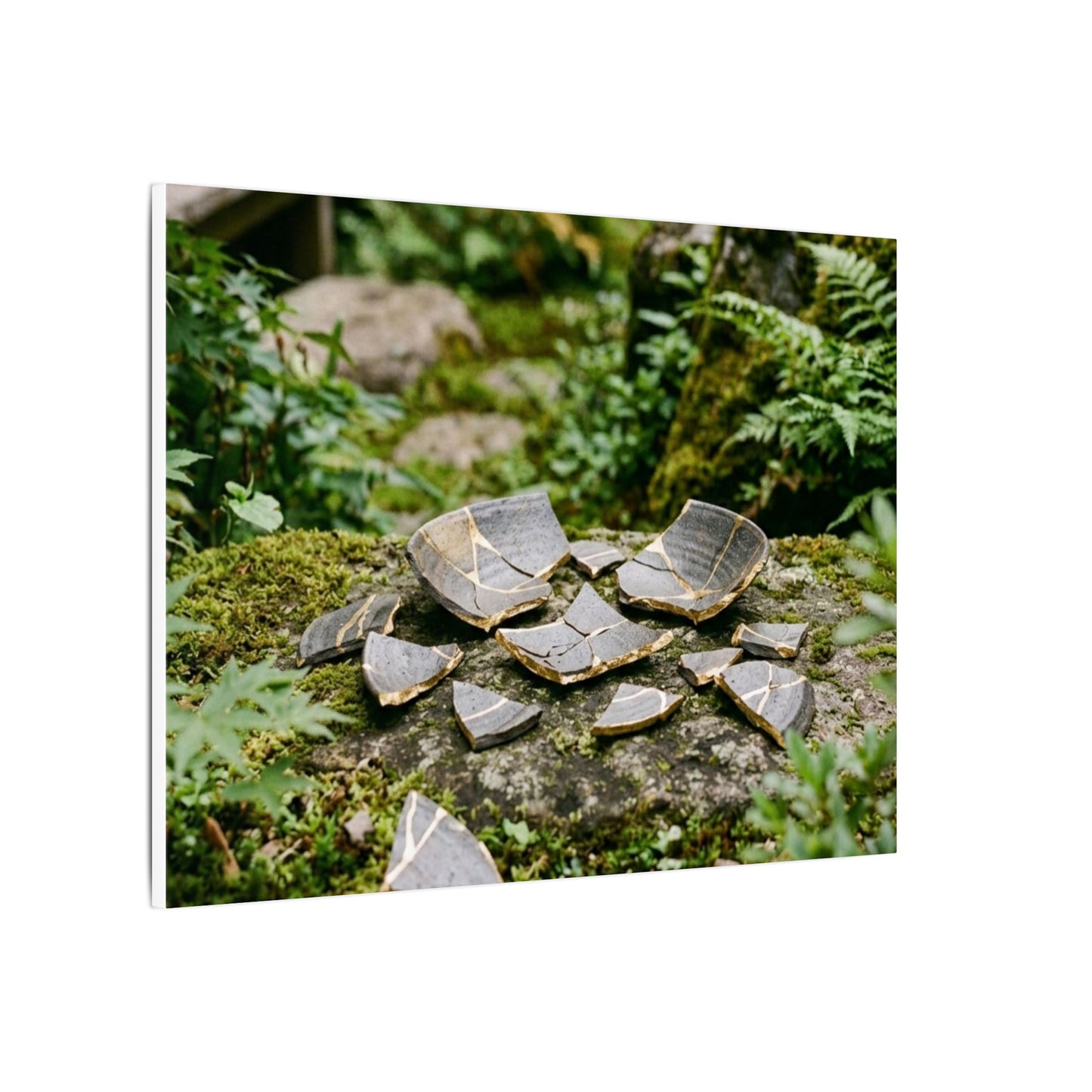 Summer Broken Pottery Gold Repair Canvas Art | Resilient Decor