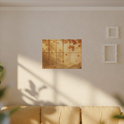 Shoji Screen Texture Canvas Art | Earthy Japandi Art