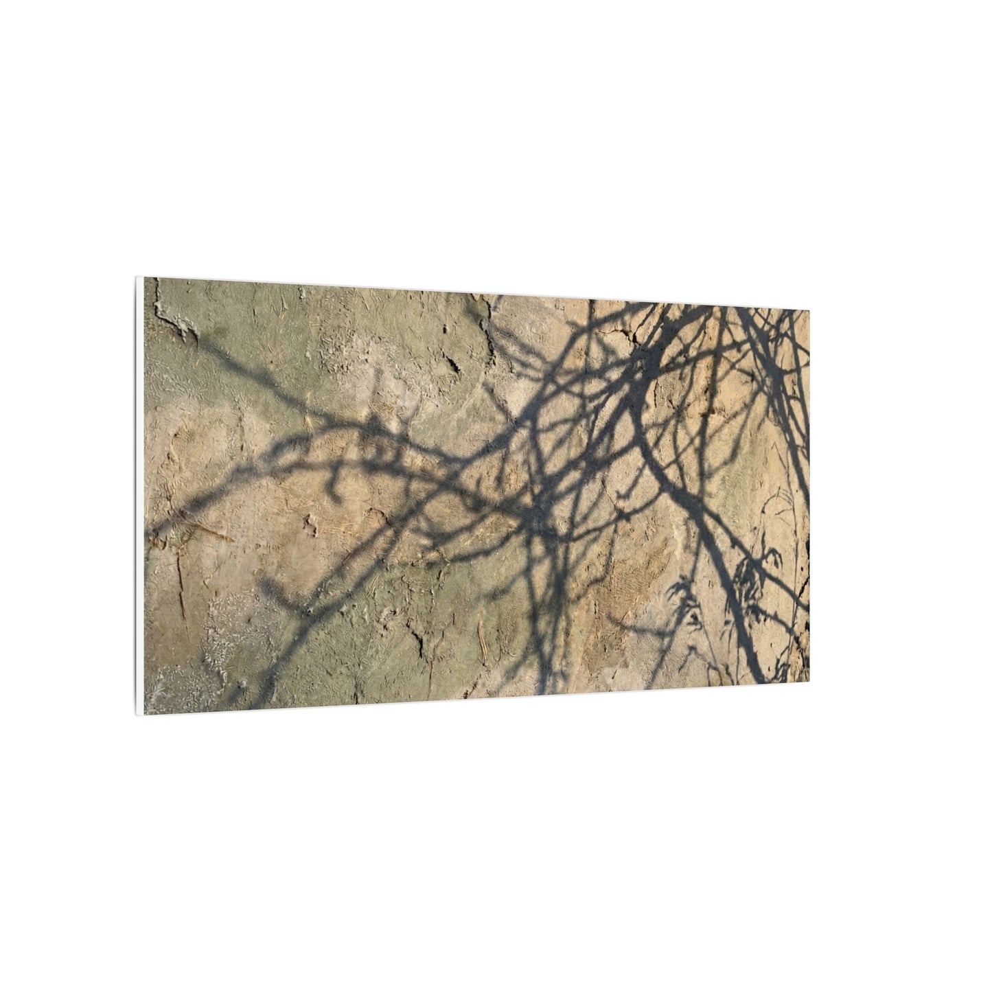 Japandi Shadow Play in Golden Hour | Texture Canvas Art