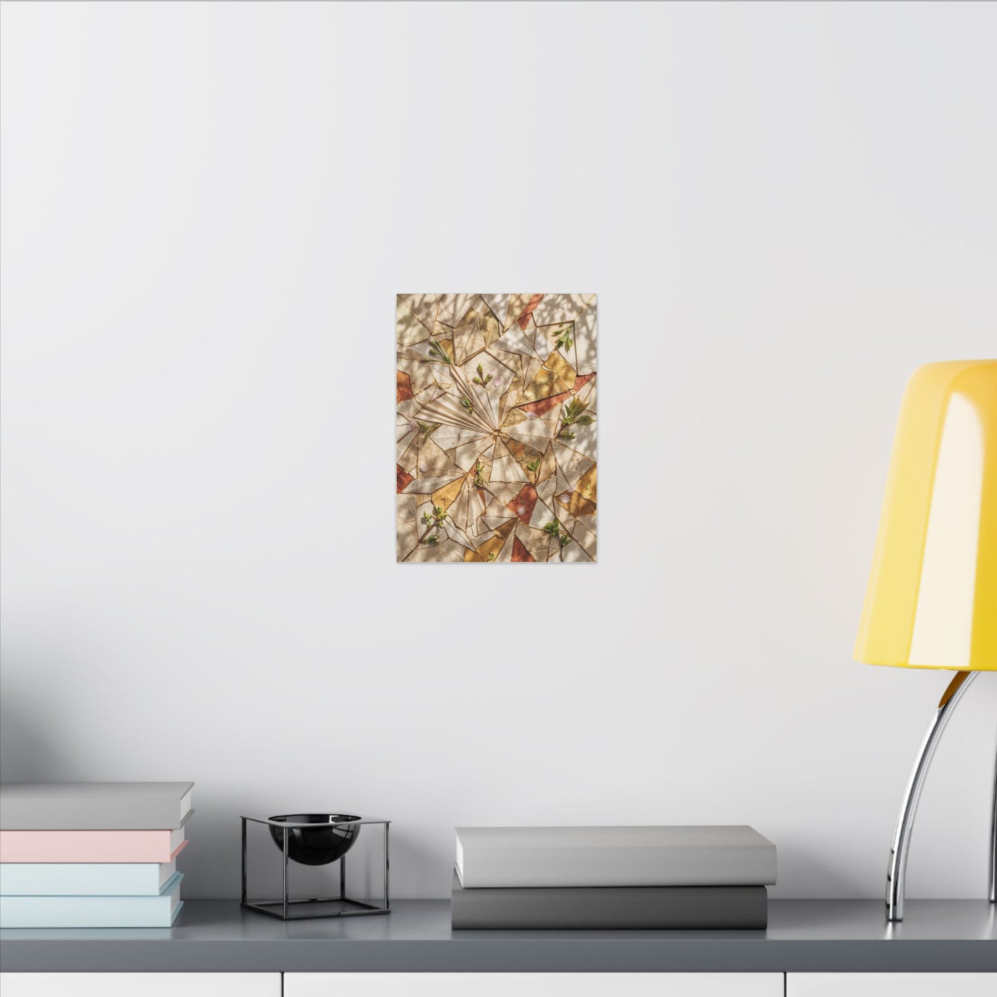 Resilient Paper Fold Canvas Art - Gold Repair Kintsugi
