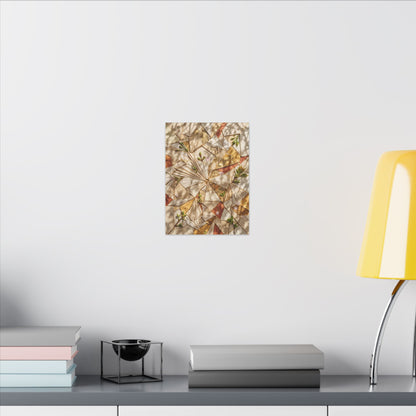 Resilient Paper Fold Canvas Art - Gold Repair Kintsugi