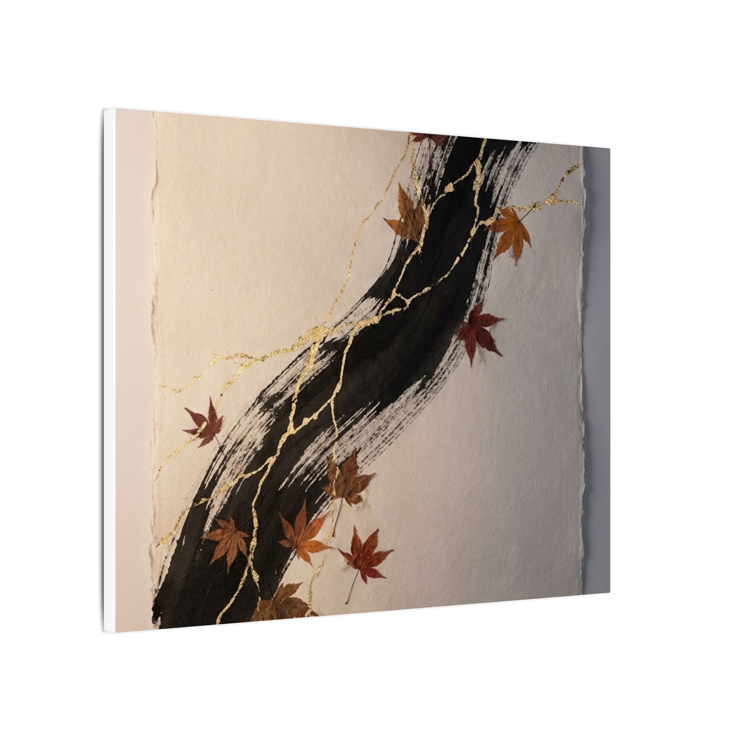 Dawn Ink Brushstroke Canvas Art - Kintsugi Ma