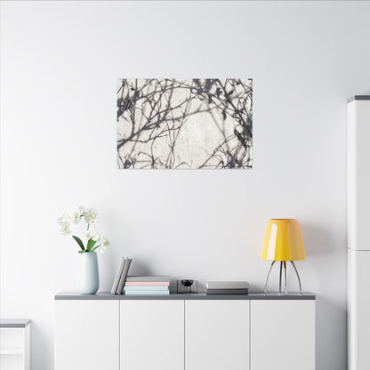 Winter Shadow Play Japanese Pattern Canvas Art | Elegant Decor