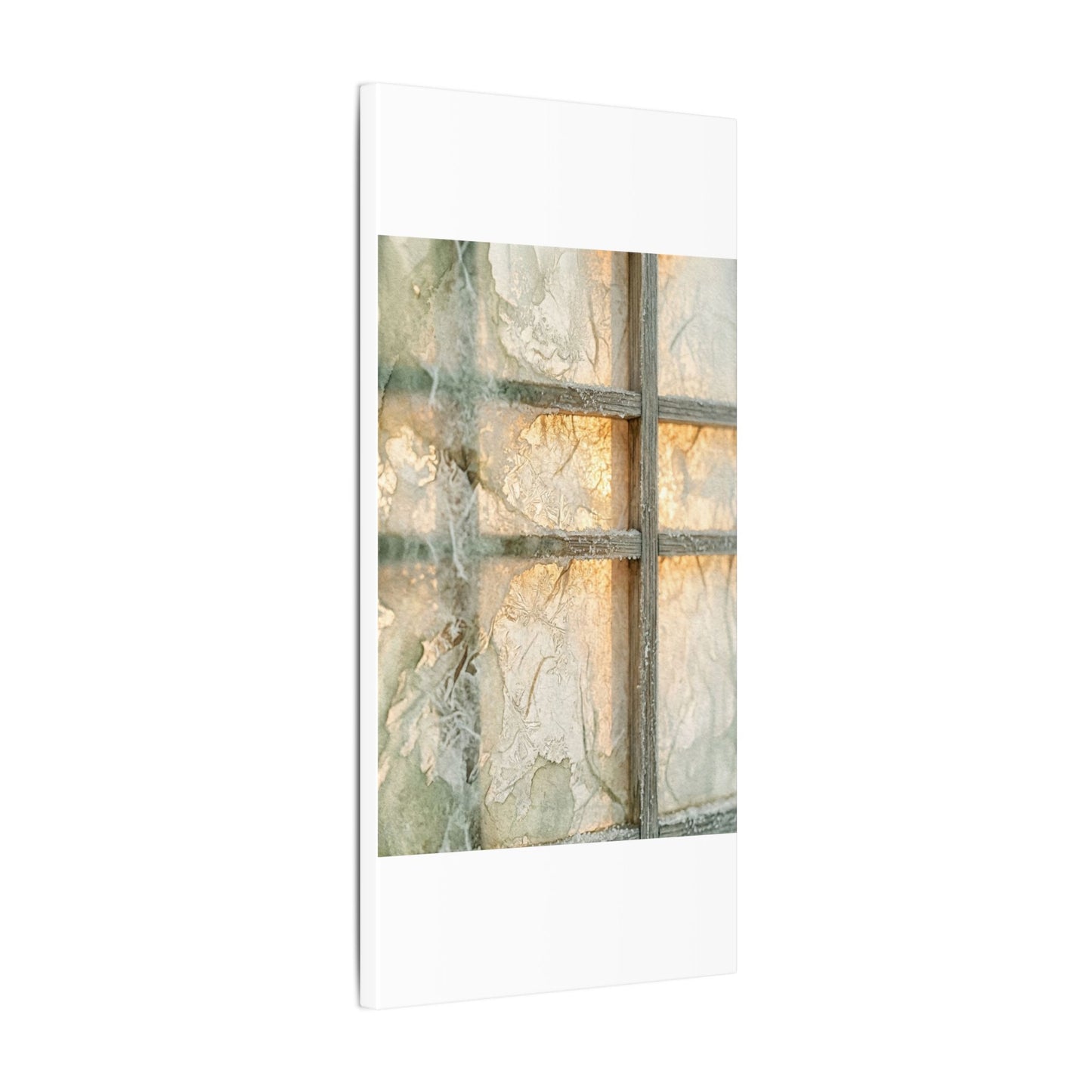 Winter Shoji Screen Watercolor Canvas Art | Elegant Decor