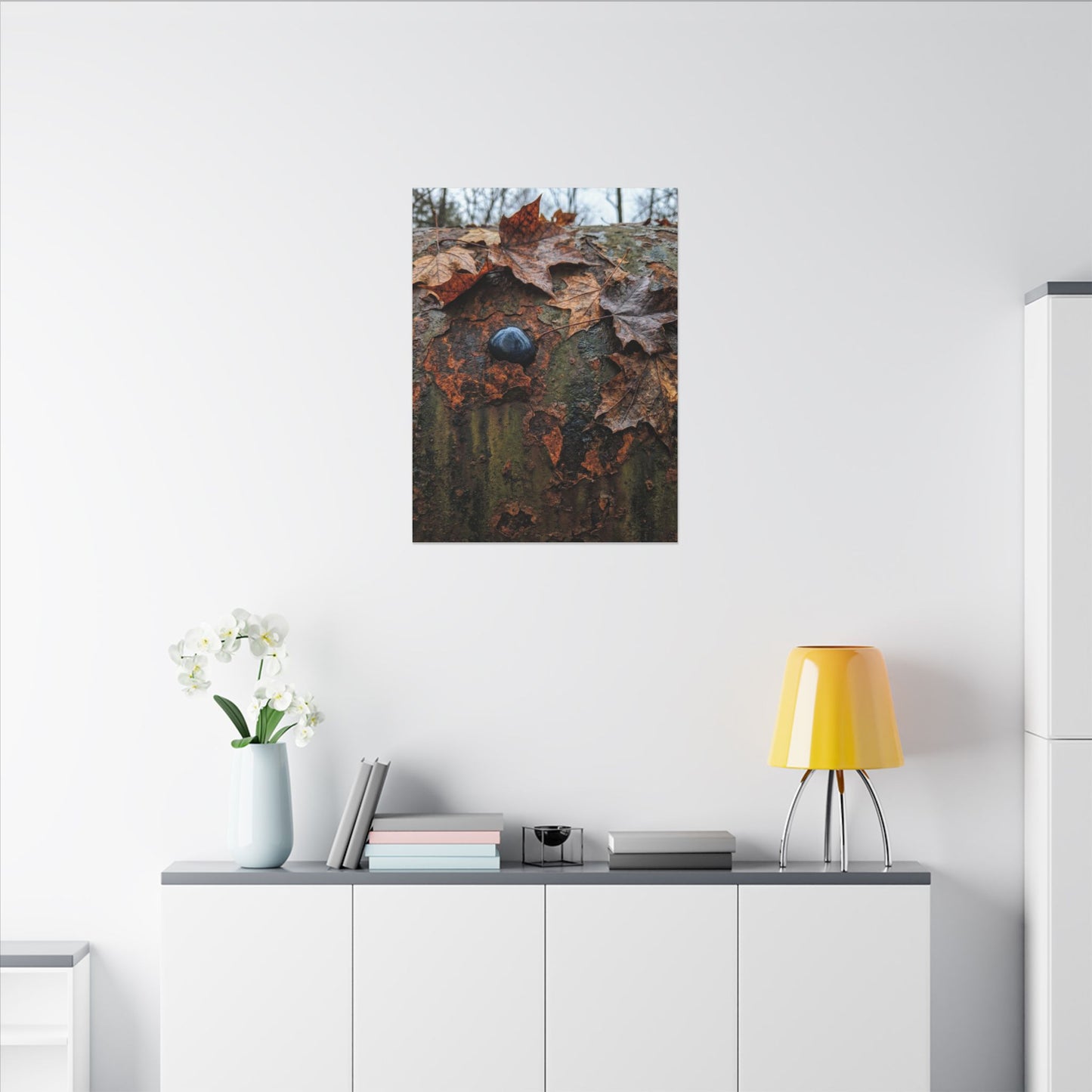 Datsuzoku Rust Patina Canvas Art - Dark Japandi Moody Minimal