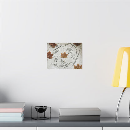 Ceramic Bowl Autumn Canvas Art | Japandi Elegant Design