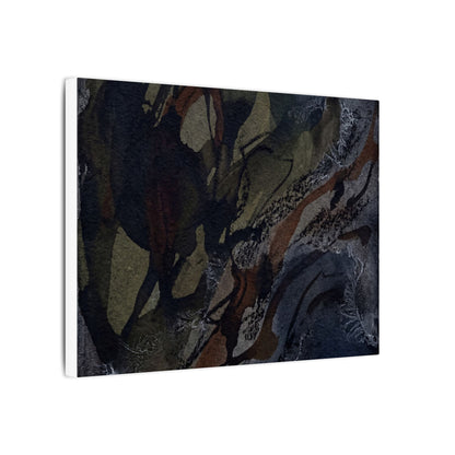 Shadow Play Winter Canvas Art | Dark Japandi Luxurious Design