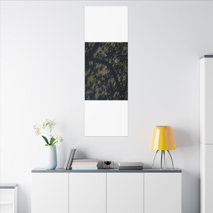 Atmospheric Shadow Play Canvas Art - Moody Minimal Dark Japandi