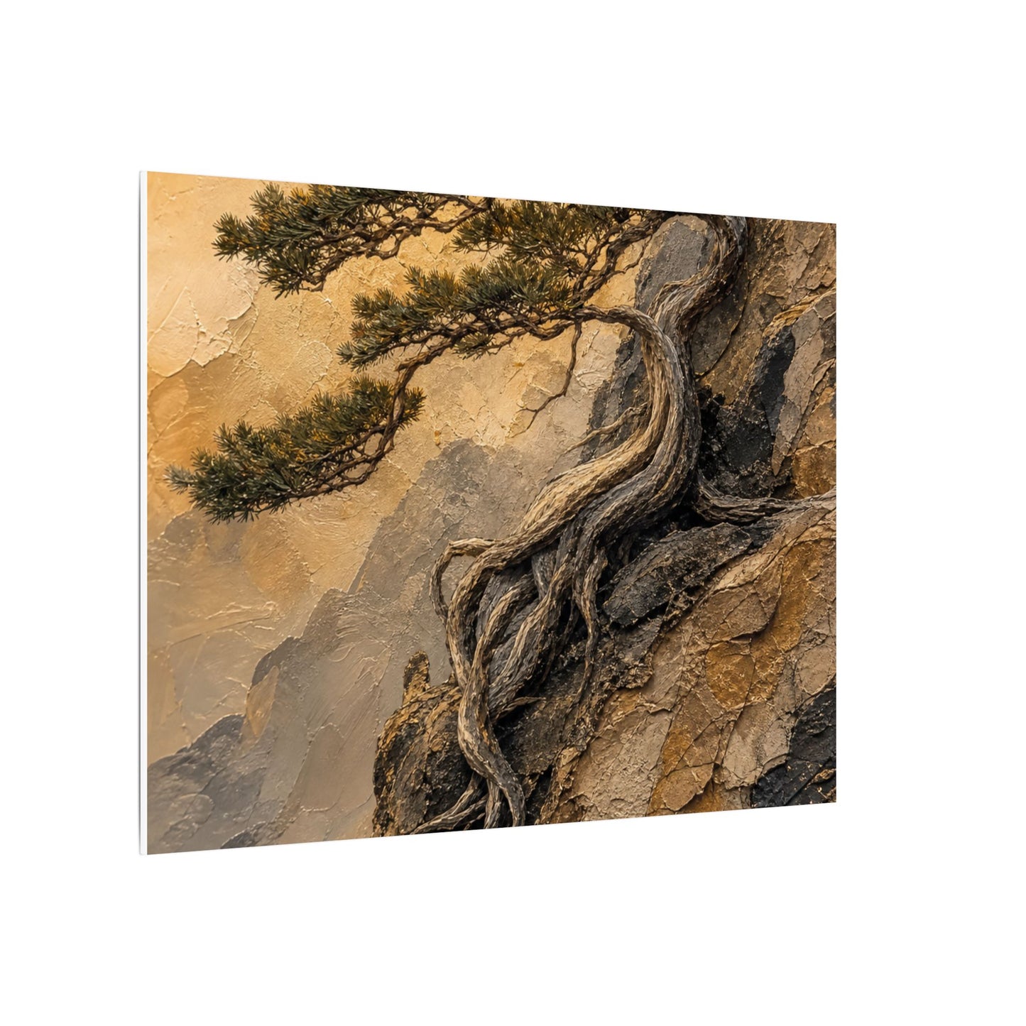 Summer Pine Tree Texture Canvas Art | Cozy Decor