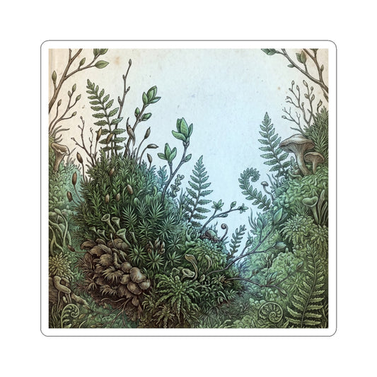 Moss Close Up Spring Sticker | Cottagecore Cozy Design