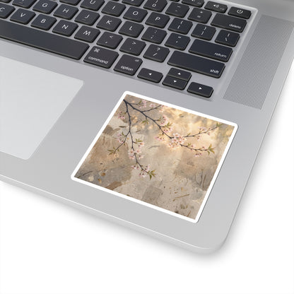 Cherry Blossom Sticker | Summer Japandi Texture Art