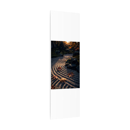 Rock Garden Moody Minimal Canvas Art | Bold Dark Japandi Art