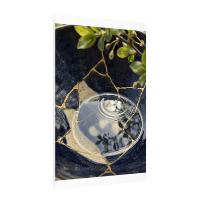 Water Ripple Spring Canvas Art | Kintsugi Beautiful Design