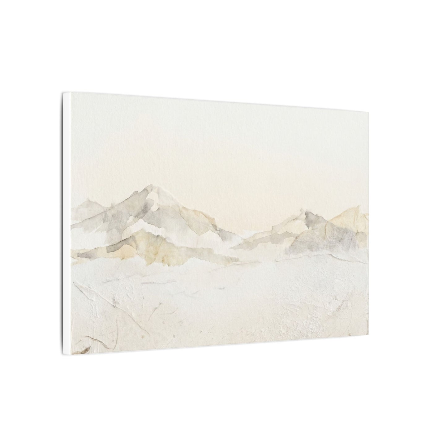 Mountain Mist Winter Canvas Art | Japandi Warm Design