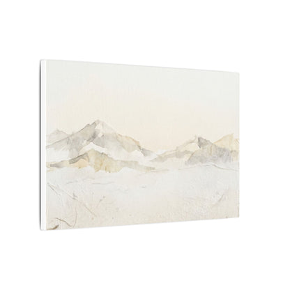 Mountain Mist Winter Canvas Art | Japandi Warm Design