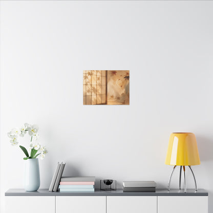 Candlelight Shoji Screen Canvas Art - Japandi Ma