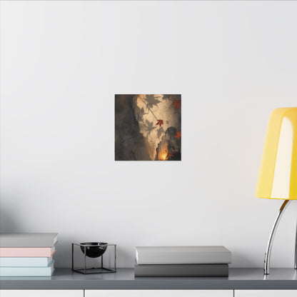 Shadow Play Texture Canvas Art | Neutral Japandi Art