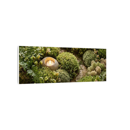Moss Close Up Japanese Pattern Canvas Art | Neutral Japandi Art