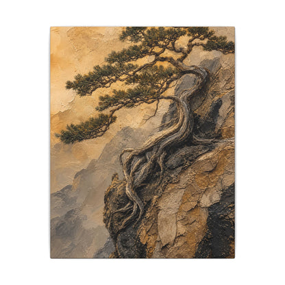 Summer Pine Tree Texture Canvas Art | Cozy Decor