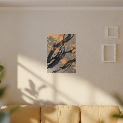 Datsuzoku Ink Brushstroke Canvas Art - Dark Japandi Shadow Zen