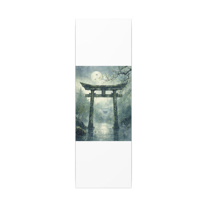 Earthy Torii Gate Canvas Art - Watercolor Japandi