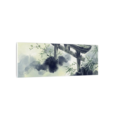 Torii Gate Sumi E Canvas Art | Serene Zen Art