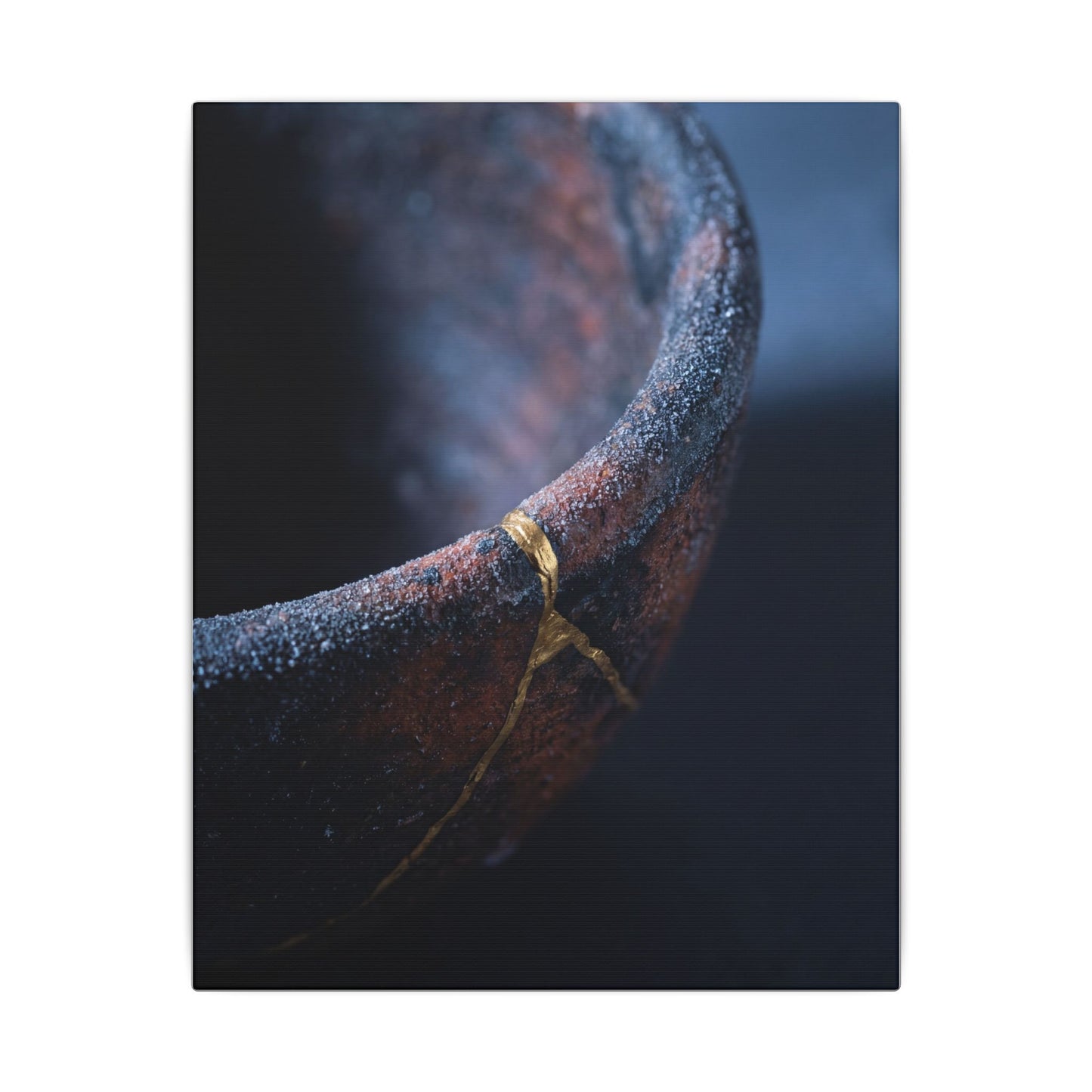 Artful Ceramic Bowl Canvas Art - Broken Beauty Kintsugi
