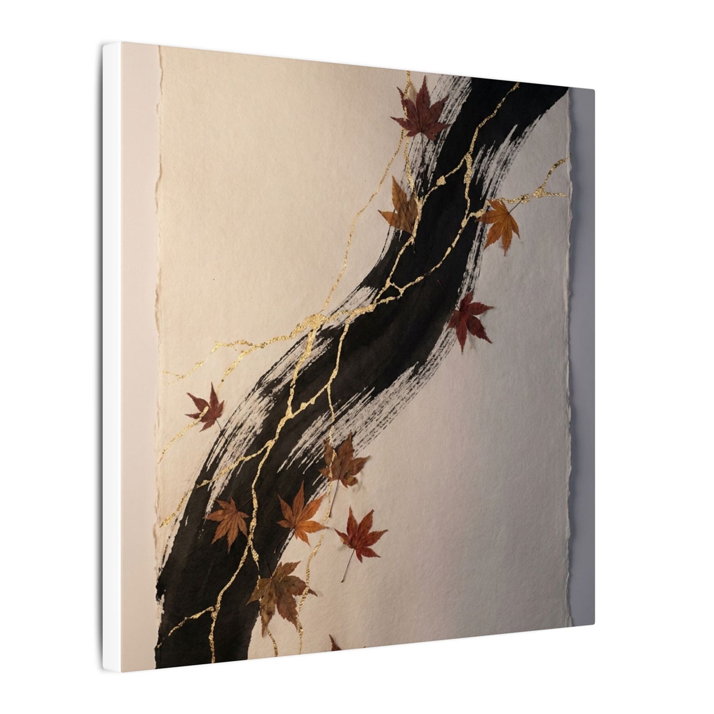 Dawn Ink Brushstroke Canvas Art - Kintsugi Ma